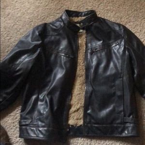 Men’s leather jacket.